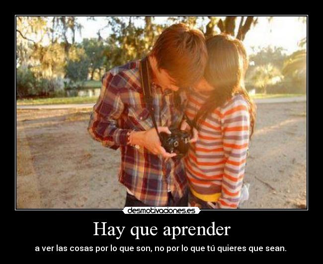 Hay que aprender -
