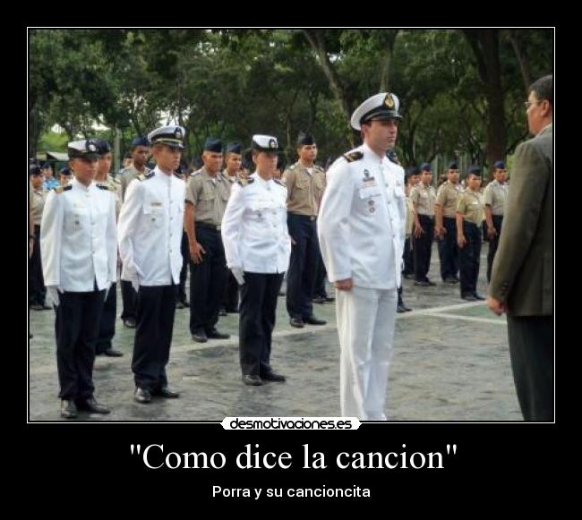 carteles sargento porra cancion desmotivaciones