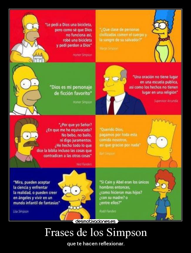 carteles frases simpson frases desmotivaciones