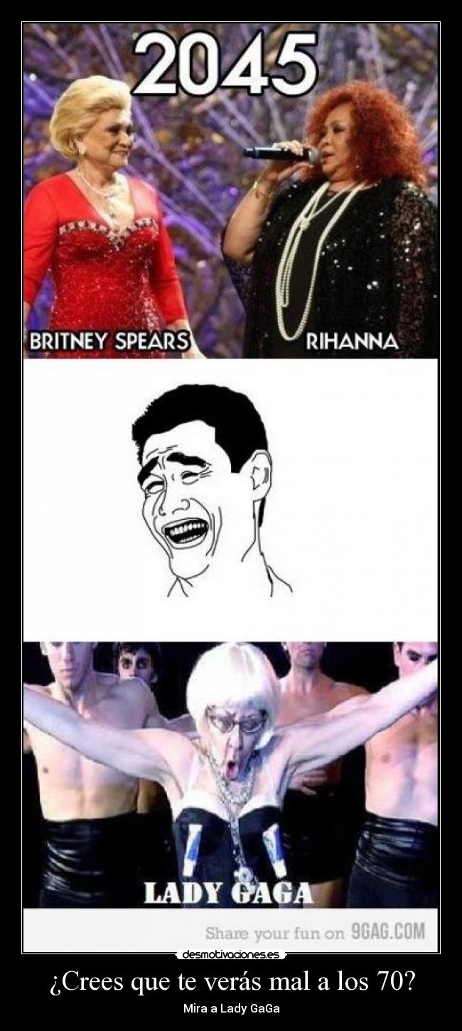 ¿Crees que te verás mal a los 70? - Mira a Lady GaGa
