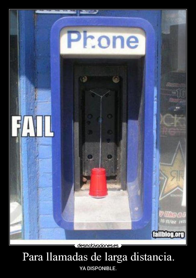 Para llamadas de larga distancia. - YA DISPONIBLE.