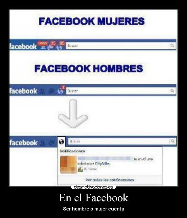 En el Facebook - Ser hombre o mujer cuenta