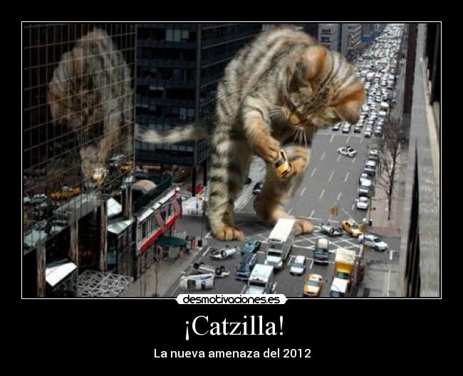 carteles catzilla godzilla 2012 desmotivaciones