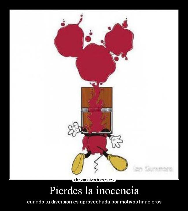 Pierdes la inocencia -