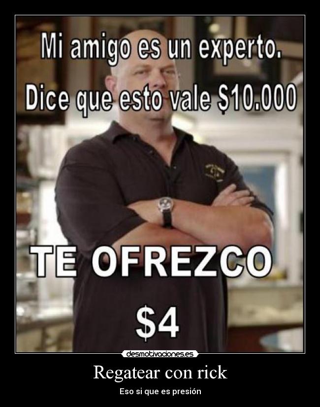 Regatear con rick - 