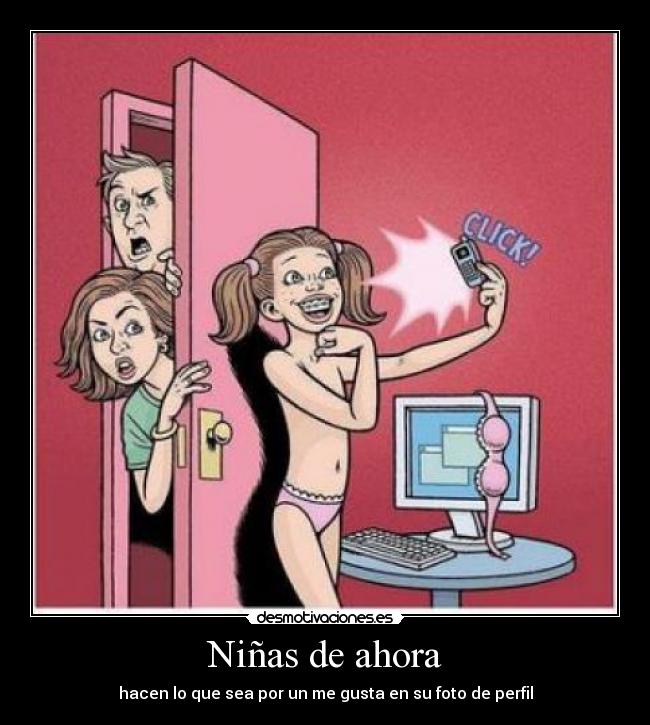 Niñas de ahora - hacen lo que sea por un me gusta en su foto de perfil