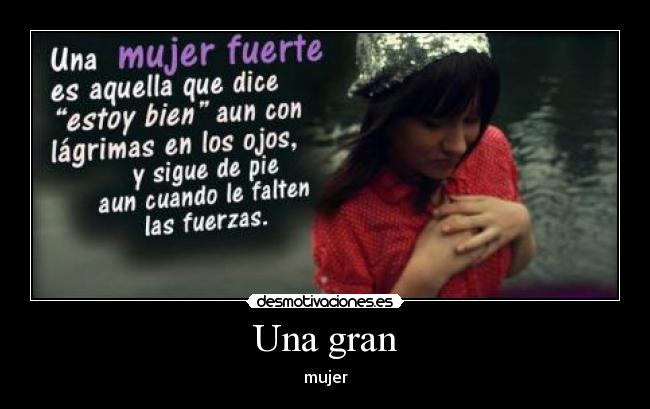 Una gran - mujer
