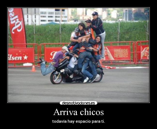 Arriva chicos - todavía hay espacio para ti.