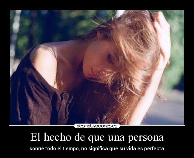 El hecho de que una persona - 