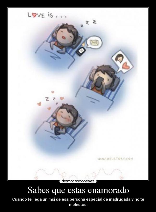 Sabes que estas enamorado -