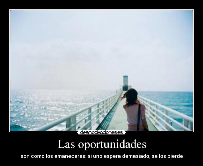 Las oportunidades -