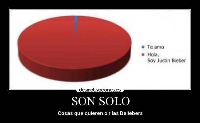 SON SOLO - Cosas que quieren oir las Beliebers