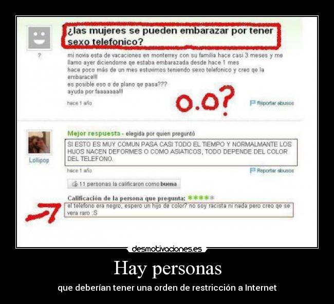 Hay personas - que deberían tener una orden de restricción a Internet