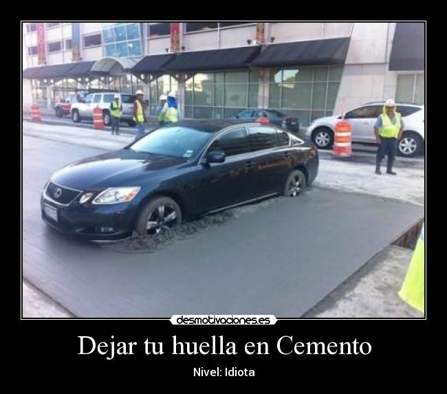 Dejar tu huella en Cemento -