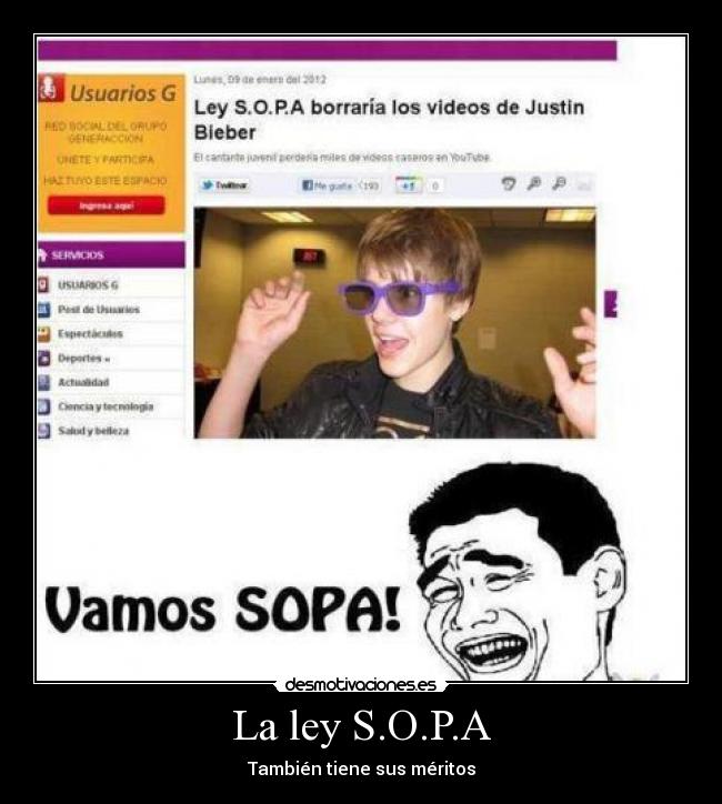 La ley S.O.P.A - También tiene sus méritos
