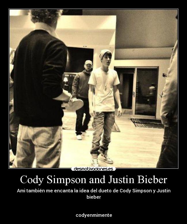 Cody Simpson and Justin Bieber -