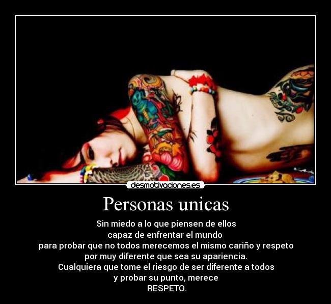 Personas unicas -