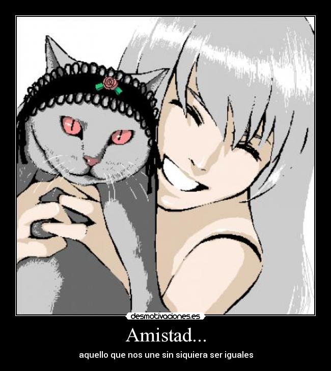 carteles amistad suigintou gatosamistad rozen maiden vota positivo desmotivaciones