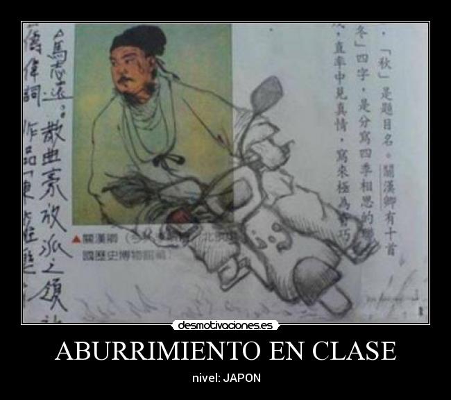 ABURRIMIENTO EN CLASE -