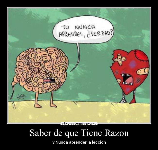Saber de que Tiene Razon - 