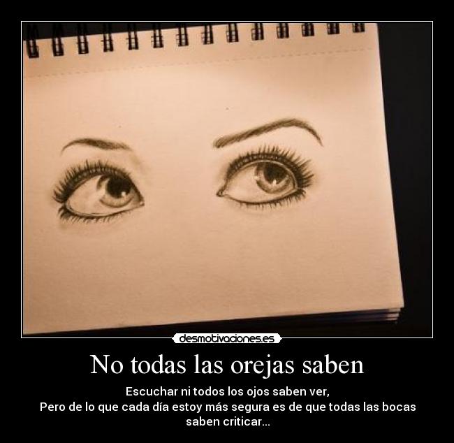 No todas las orejas saben -