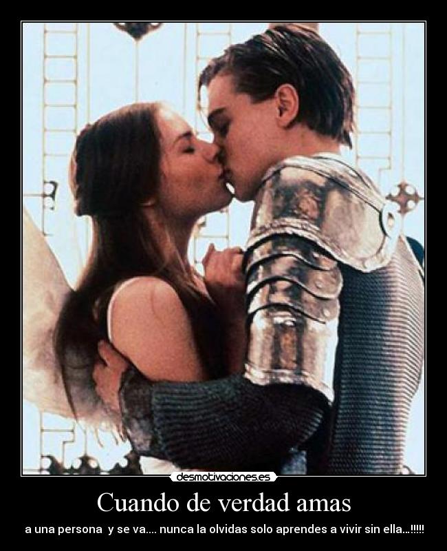 Cuando de verdad amas - a una persona  y se va.... nunca la olvidas solo aprendes a vivir sin ella…!!!!!