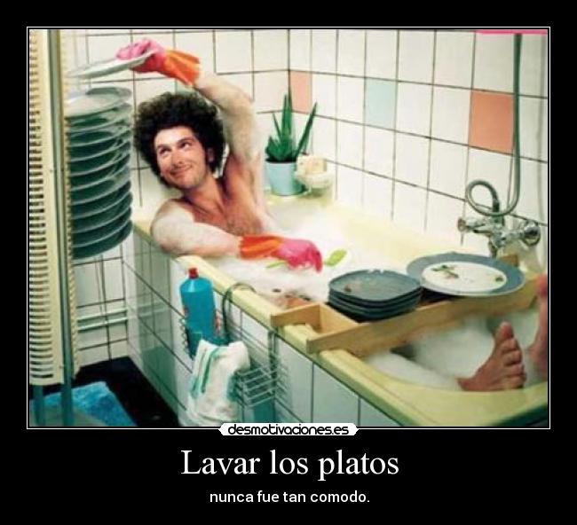 Lavar los platos - nunca fue tan comodo.