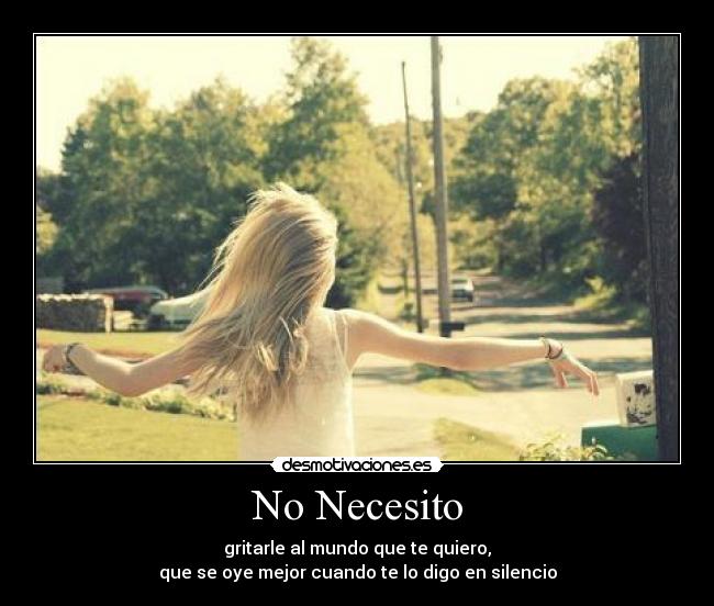 No Necesito -