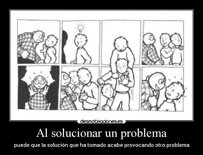Al solucionar un problema -