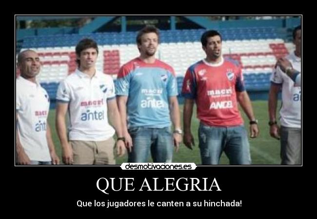 QUE ALEGRIA - Que los jugadores le canten a su hinchada!