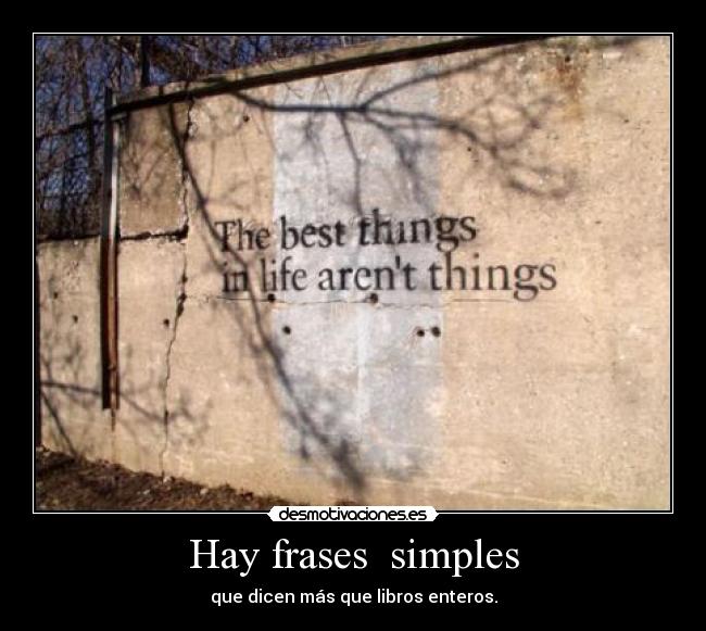 Hay frases  simples - 