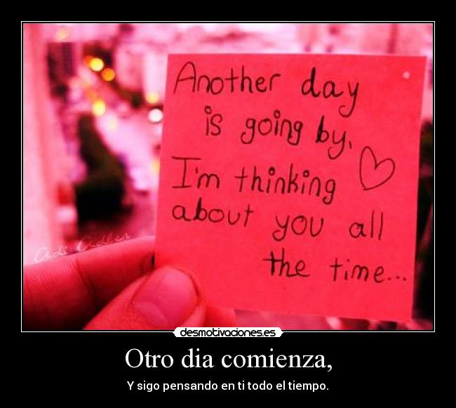 Otro dia comienza, - 