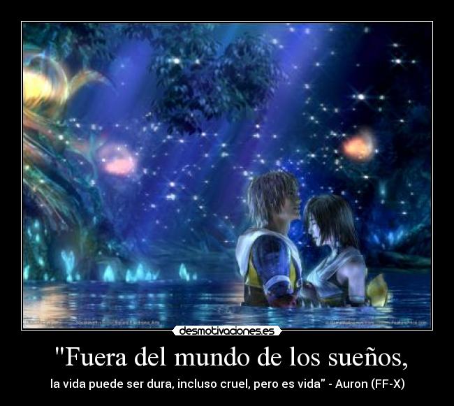 carteles mundo danygp final fantasy tidus yuna amor prohibido por destino pero realizado los suenos desmotivaciones