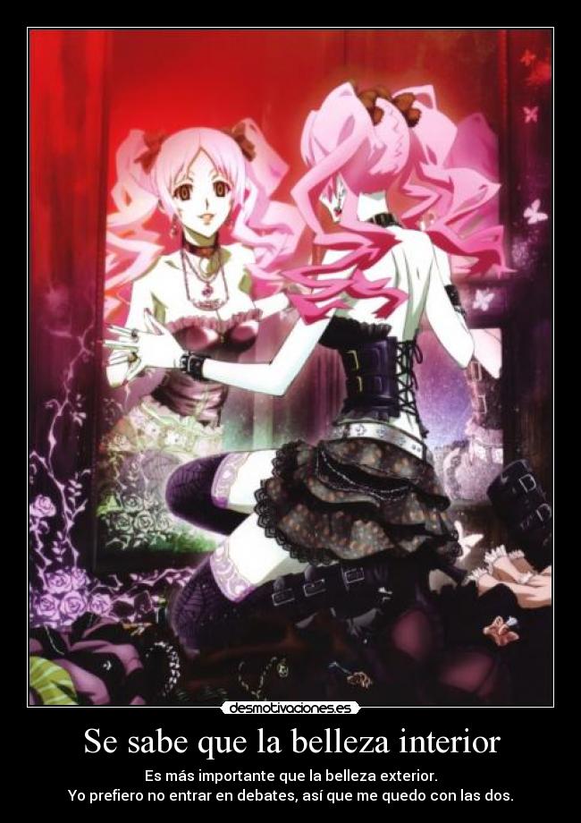 Se sabe que la belleza interior -