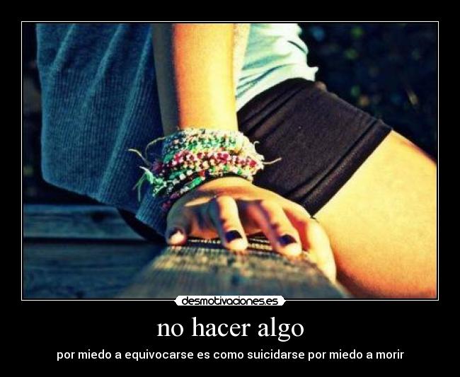 no hacer algo -