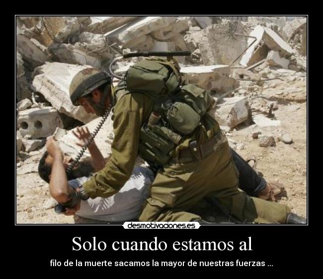 Solo cuando estamos al -