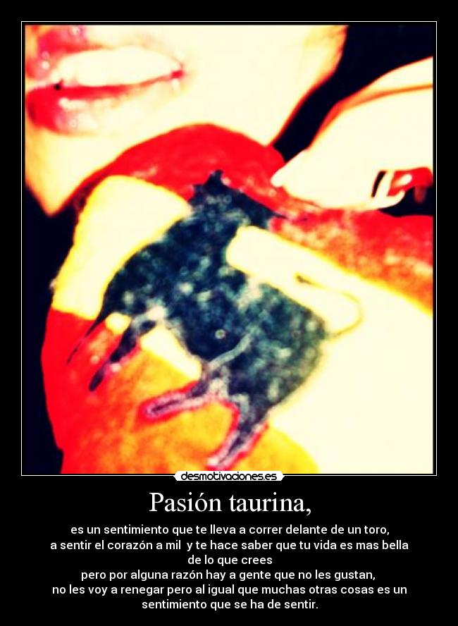 Pasión taurina, -