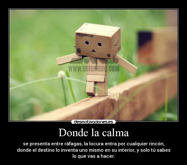 Donde la calma -