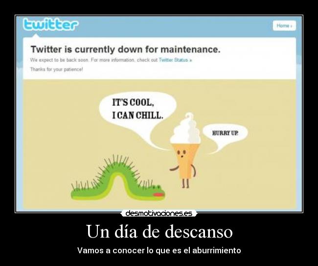 Un día de descanso - Vamos a conocer lo que es el aburrimiento
