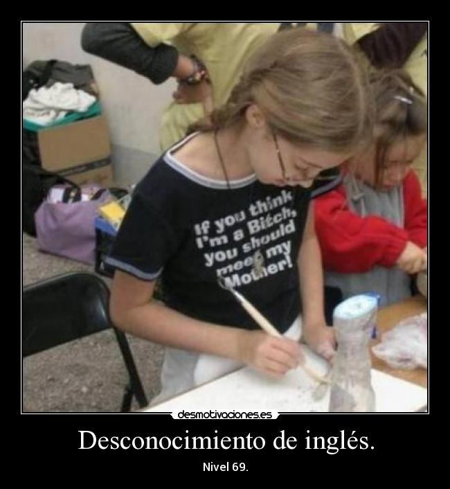 Desconocimiento de inglés. -