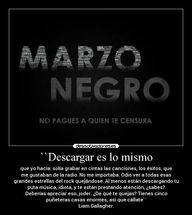 ``Descargar es lo mismo -