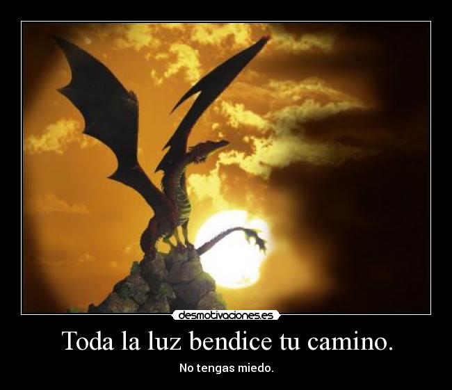 Toda la luz bendice tu camino. - 
