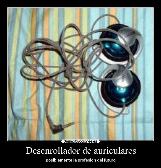 Desenrollador de auriculares -