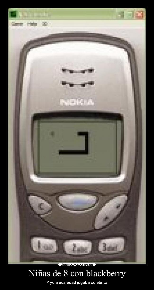 Niñas de 8 con blackberry -