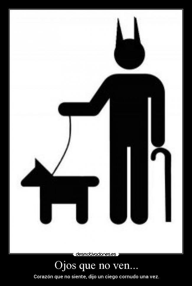 Ojos que no ven... -