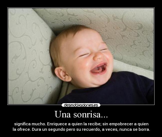 Una sonrisa... - 