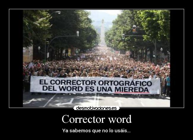 Corrector word - 