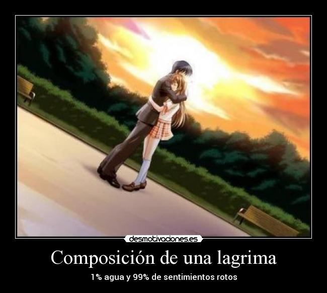 Composición de una lagrima -