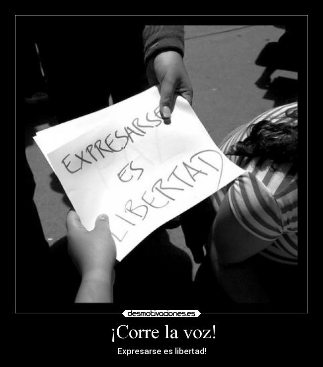 ¡Corre la voz! -
