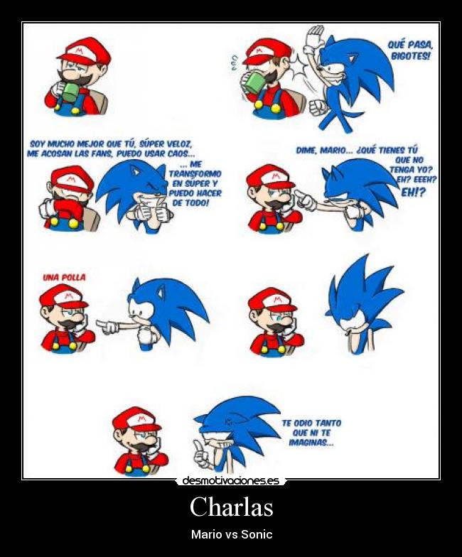 Charlas - Mario vs Sonic